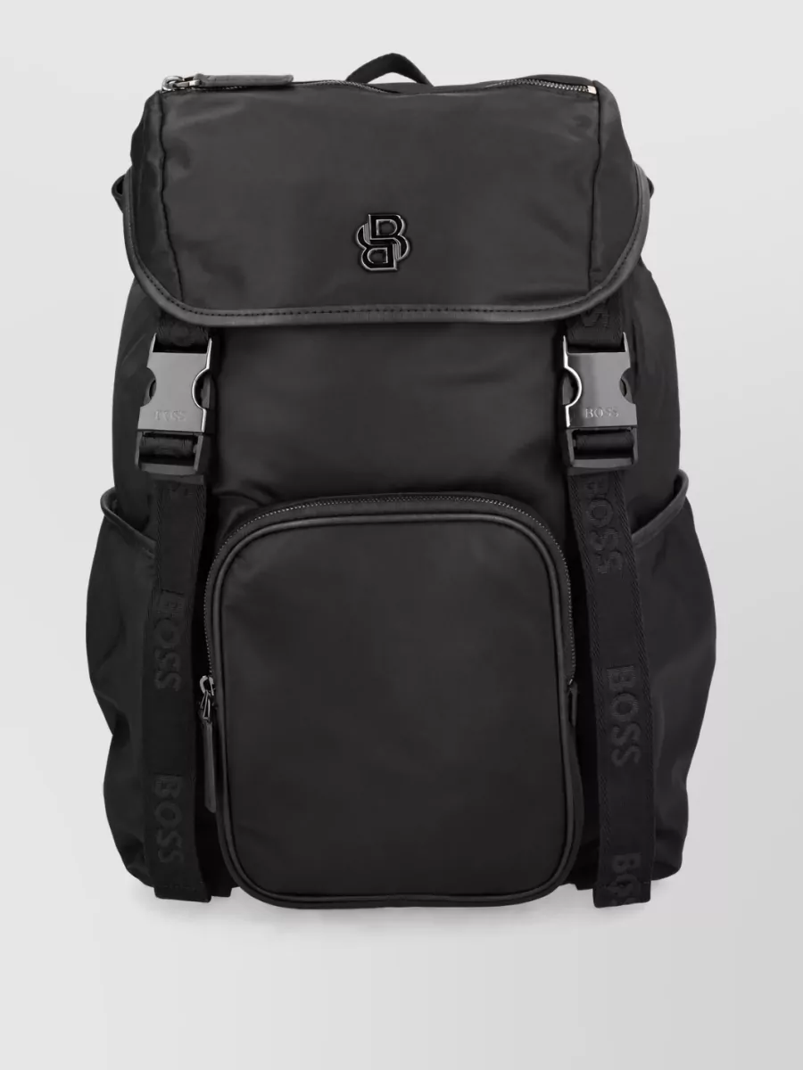 Boss leather backpack