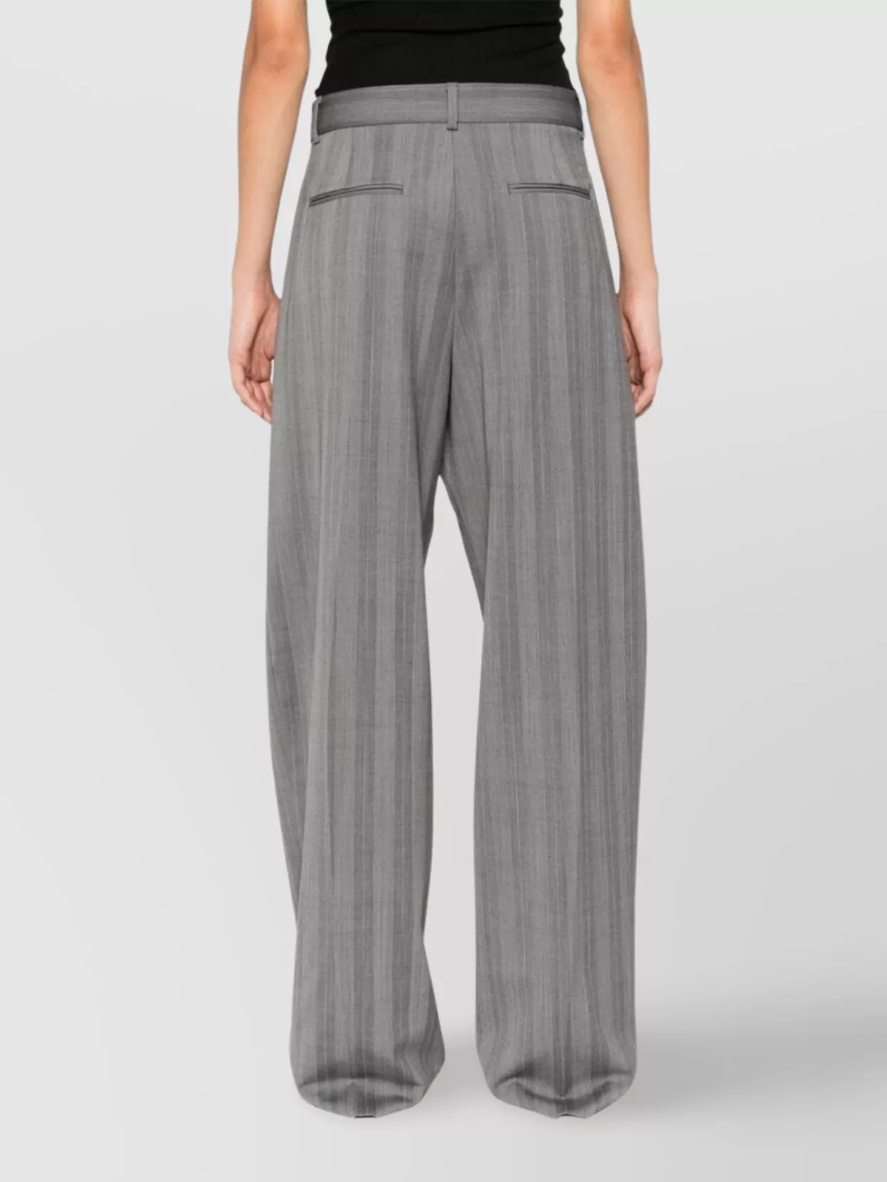 Sportmax Wide Leg Trousers Pleated Design