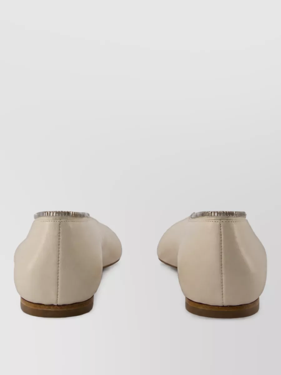 Burberry Leather Ballerina Shoes