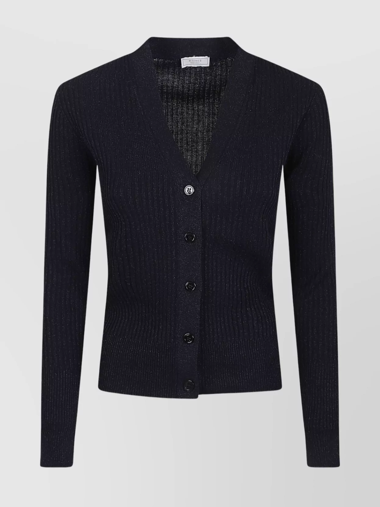 Peserico V Neck Long Sleeve Knit Pullover In Multi