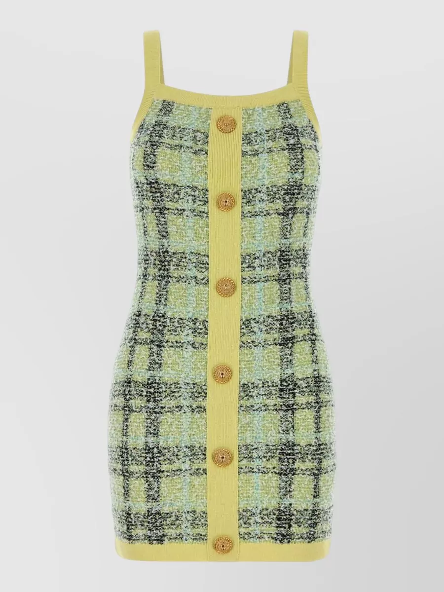 Balmain embroidered tweed mini dress