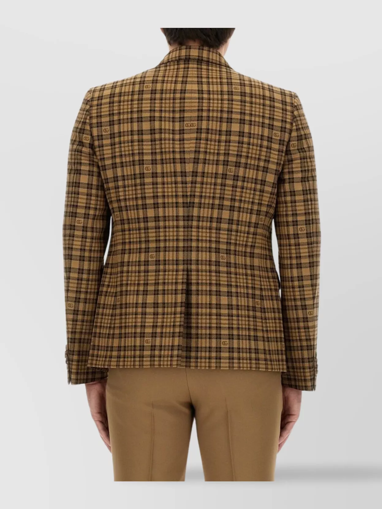 Gucci Double G Check Pattern Jacket