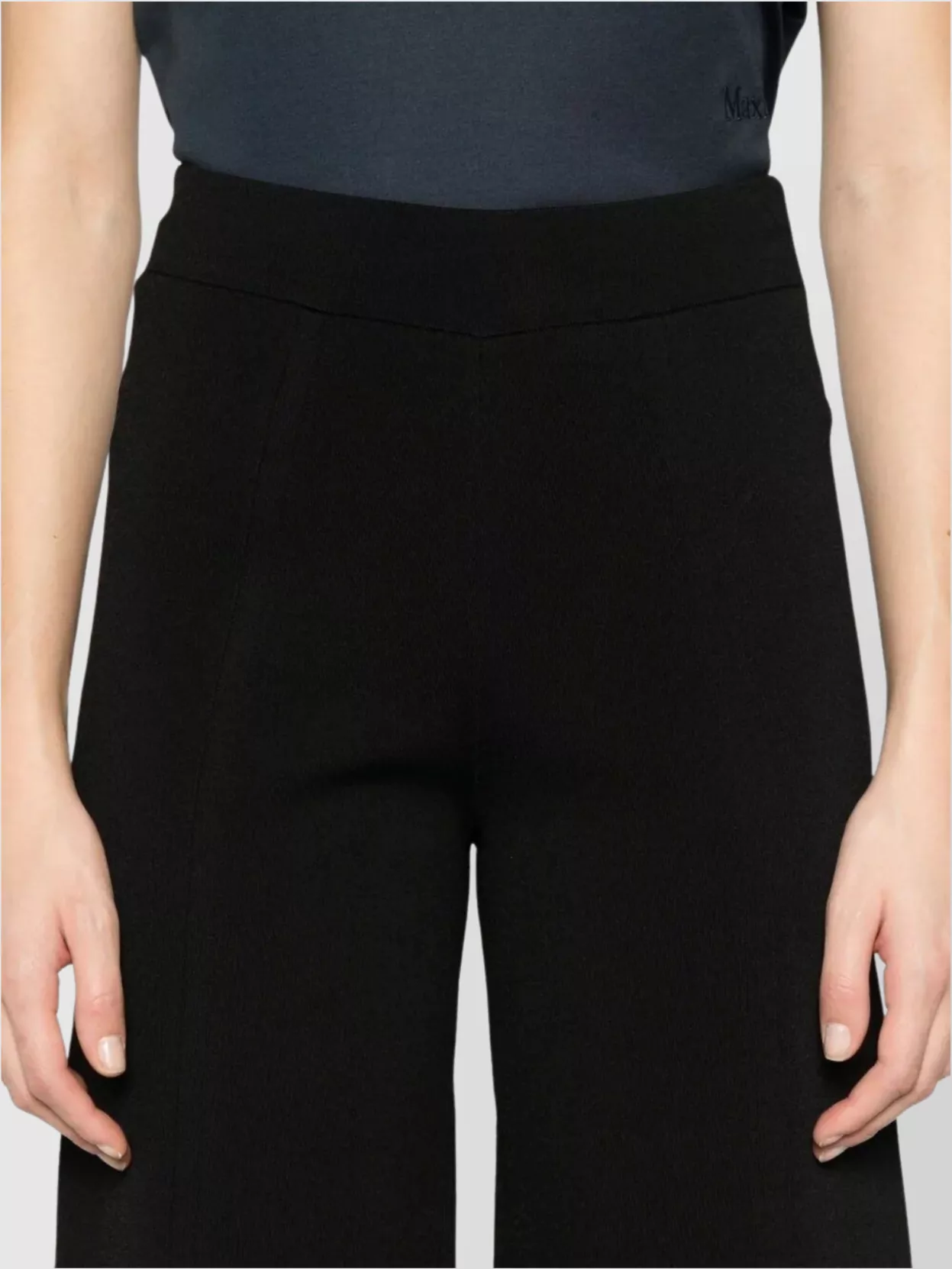 Max Mara Trousers Featuring Elastic Waistband And High-Rise Waist