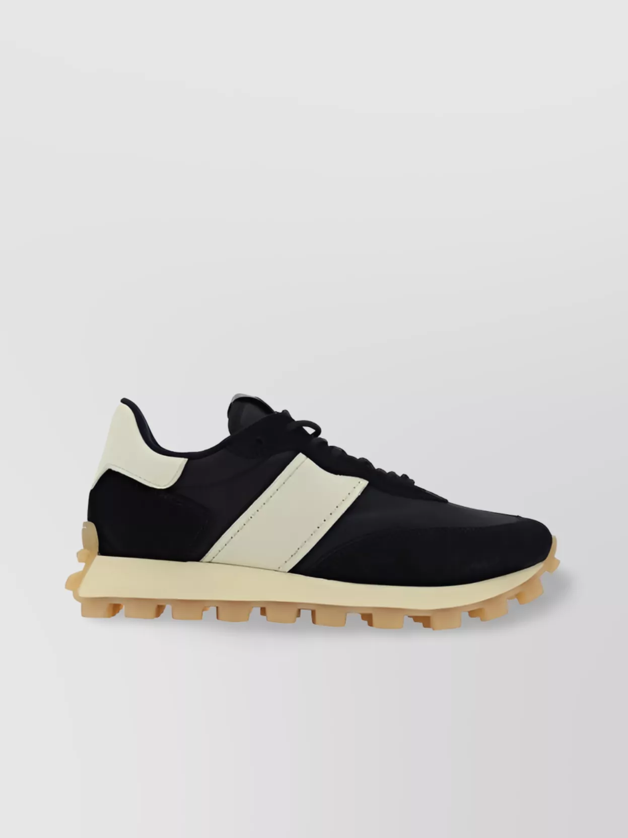 Tod's Chunky Sole Calfskin Sneakers With Contrast Platform