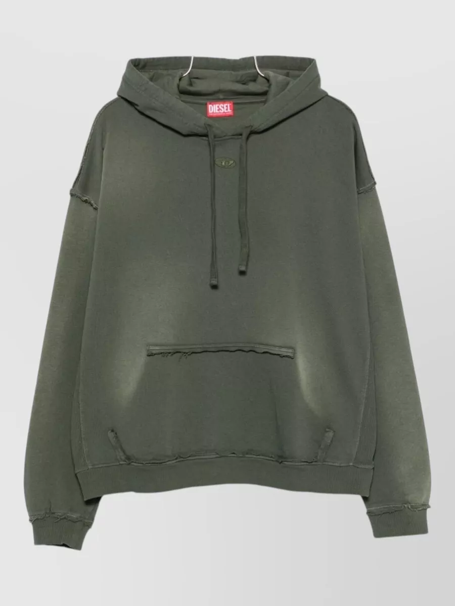 Diesel cotton hooded loose-fit sweatshirt
