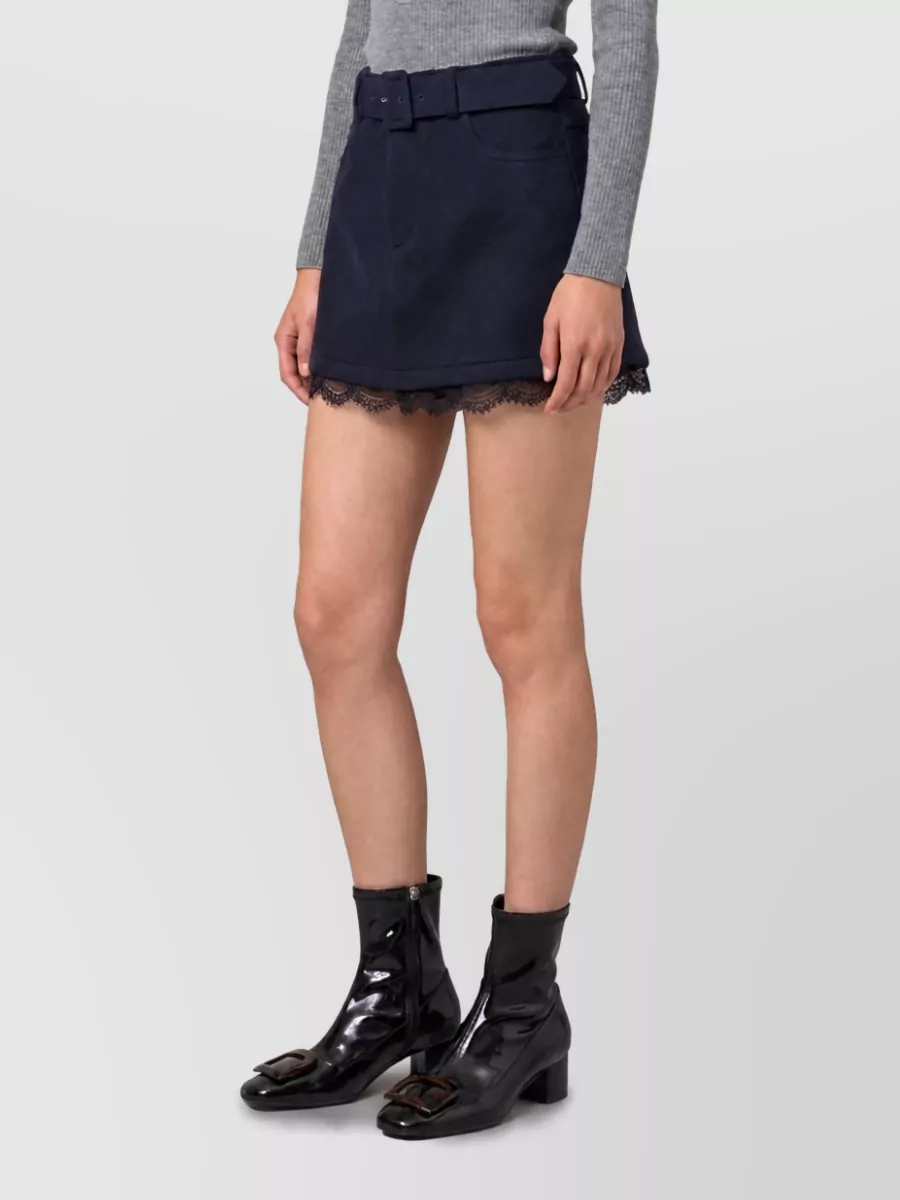 Self-Portrait Lace Tailored Skort