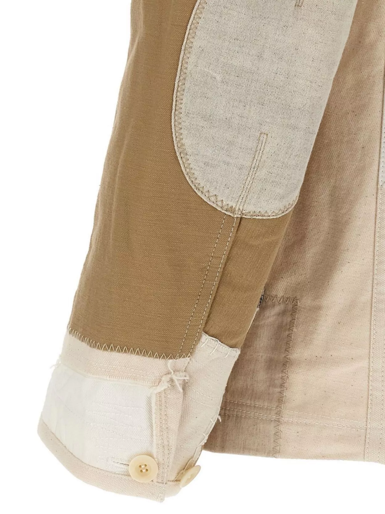 Junya Watanabe Notched Lapel Patchwork Blazer