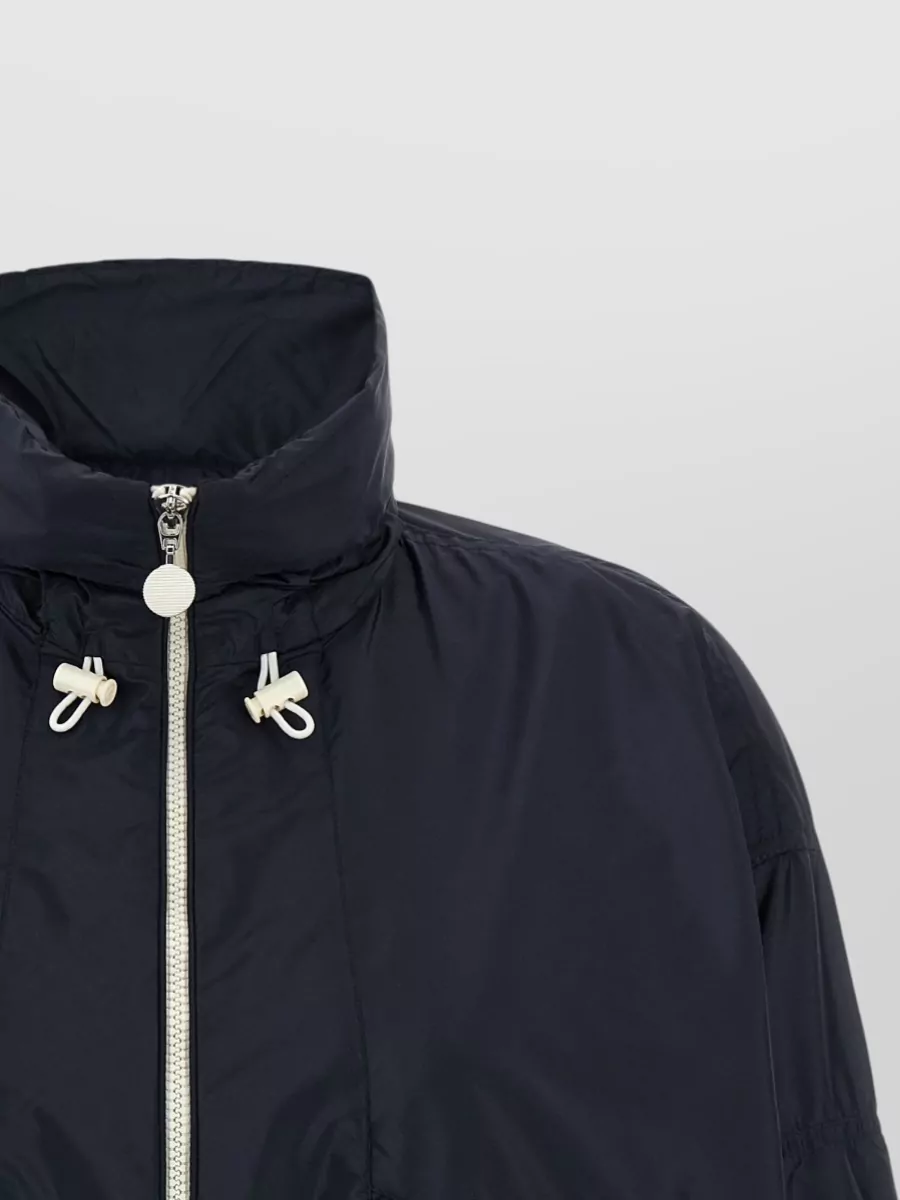 Moncler Nylon Hooded Single-Breasted Jacket