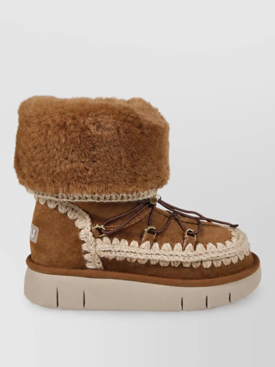Mou Suede Bounce Boot Slippers