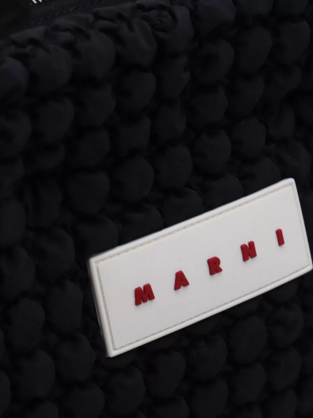Marni Textured Top Handles Tote Bag