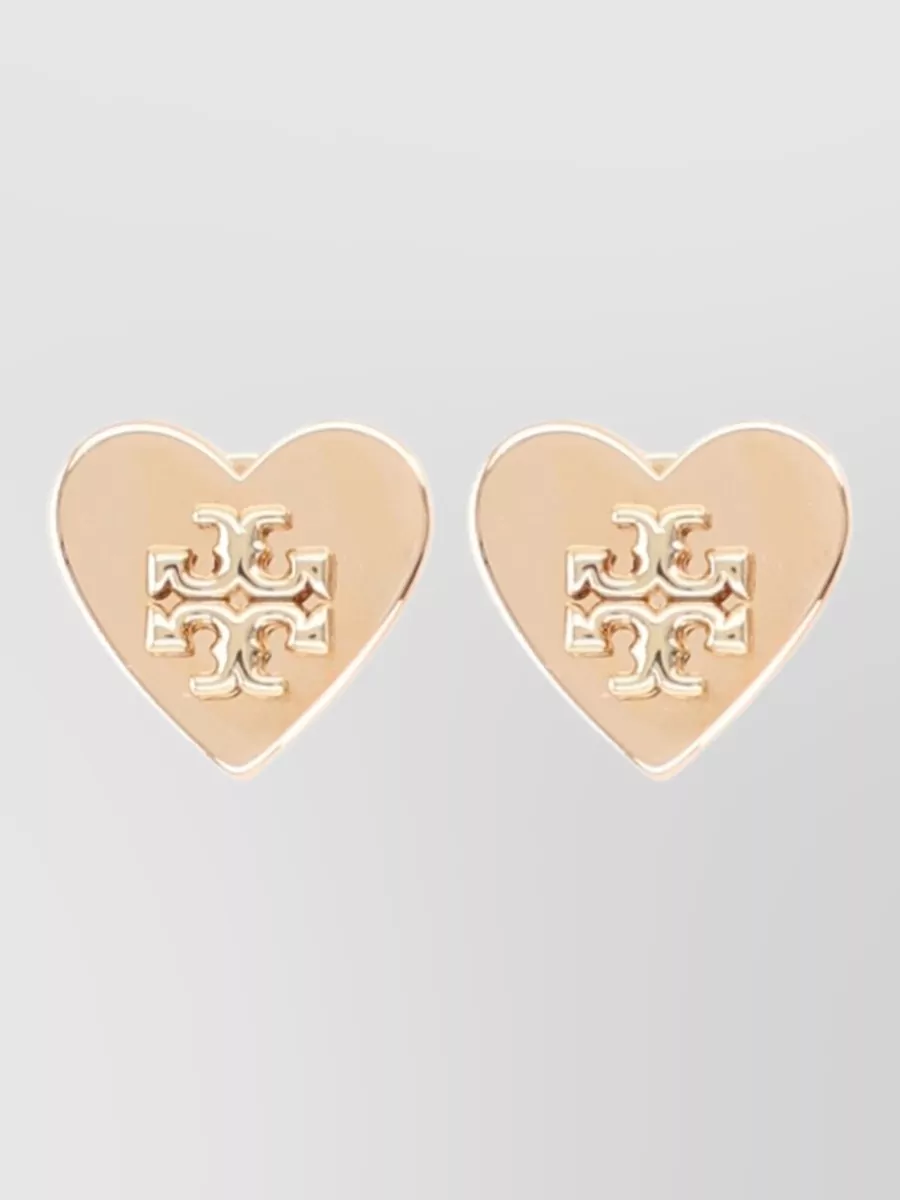 Tory Burch Brass Kira Heart Earrings