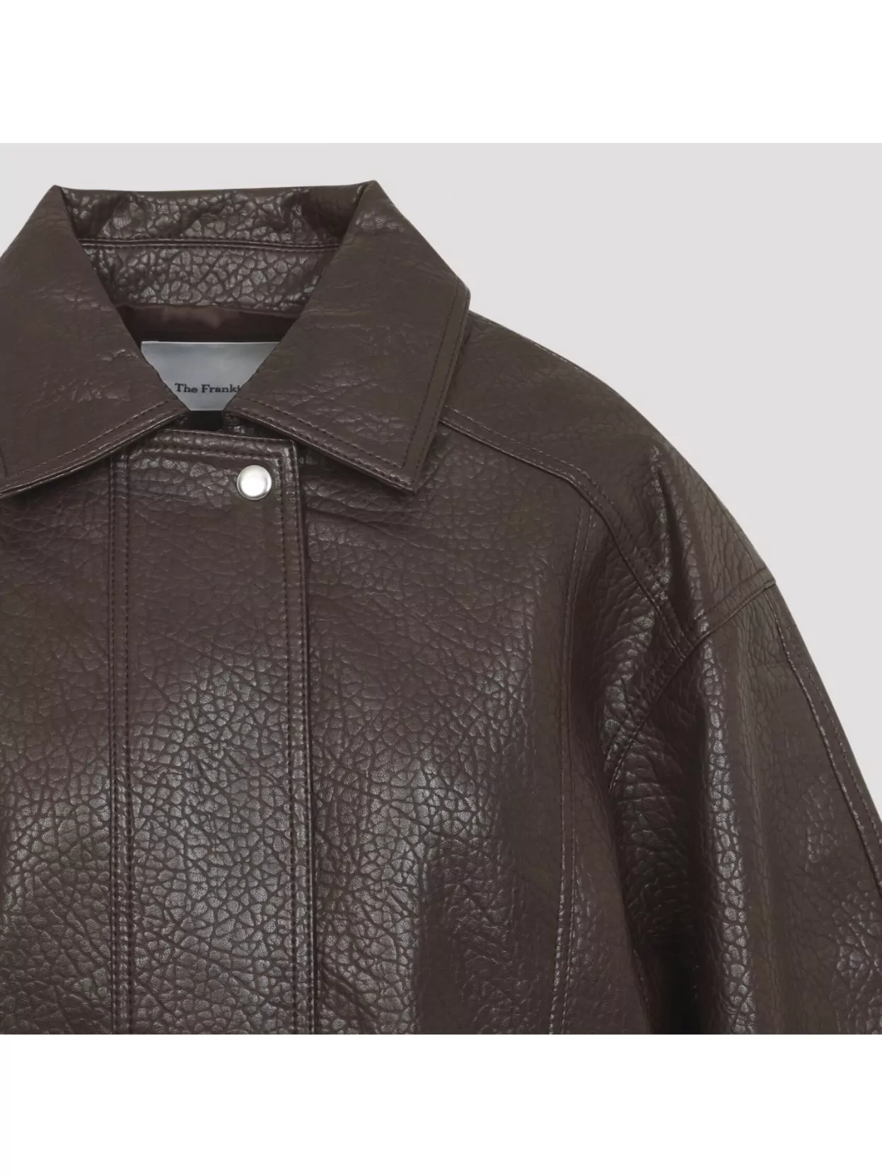 The Frankie Shop Prescott Grained Faux Leather Jacket