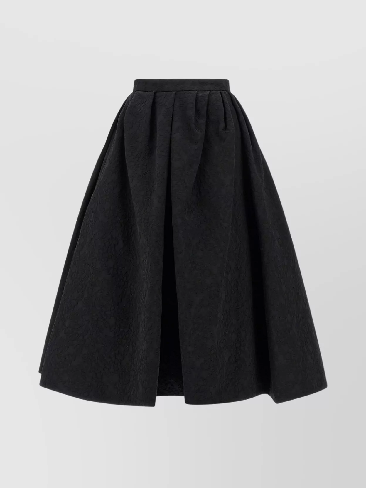 Carolina Herrera High-waisted A-line Textured Pleated Skirt
