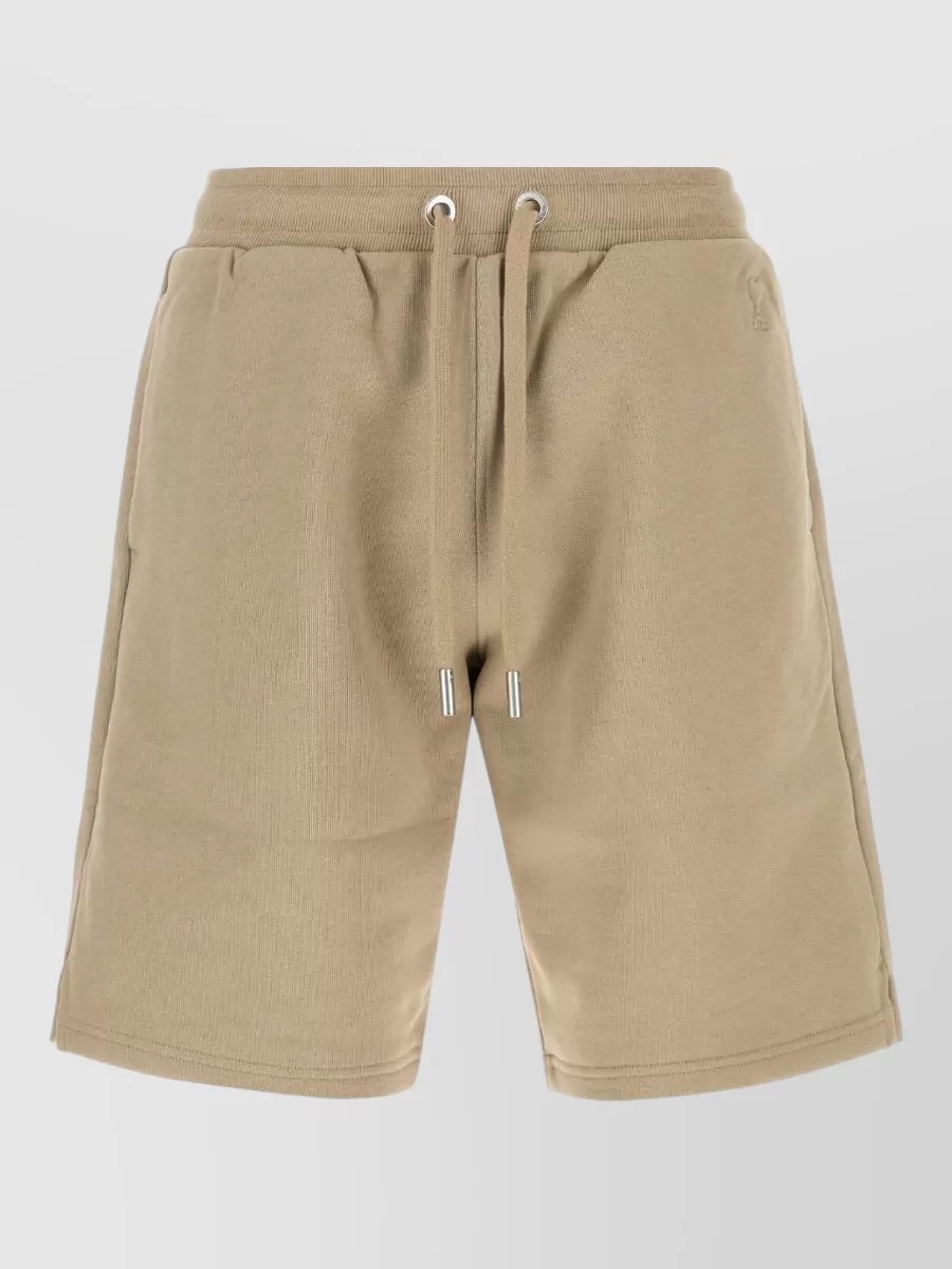 Ami Paris Cotton Bermuda Shorts