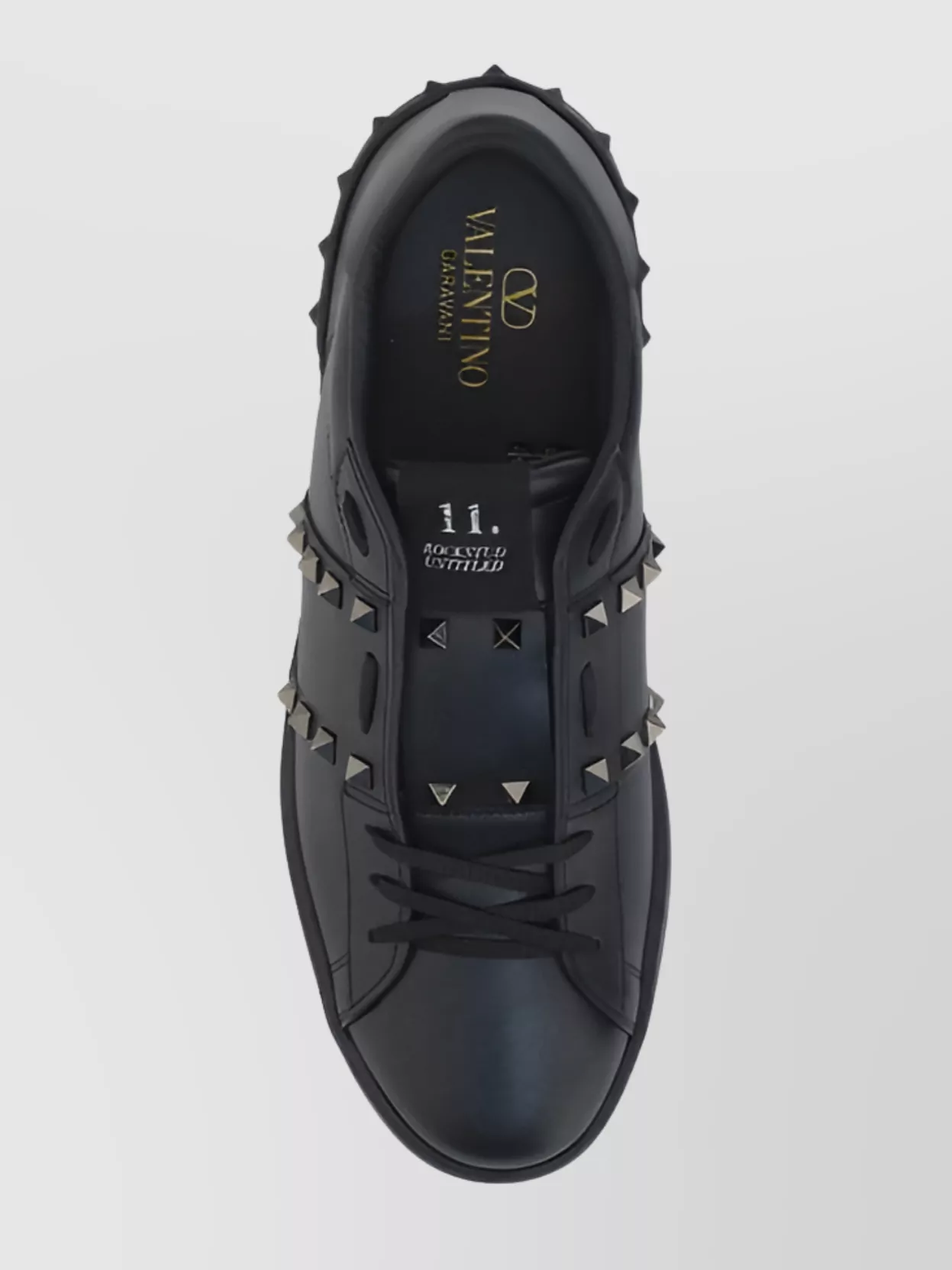 Valentino Rockstud Untitled Studded Leather Sneakers