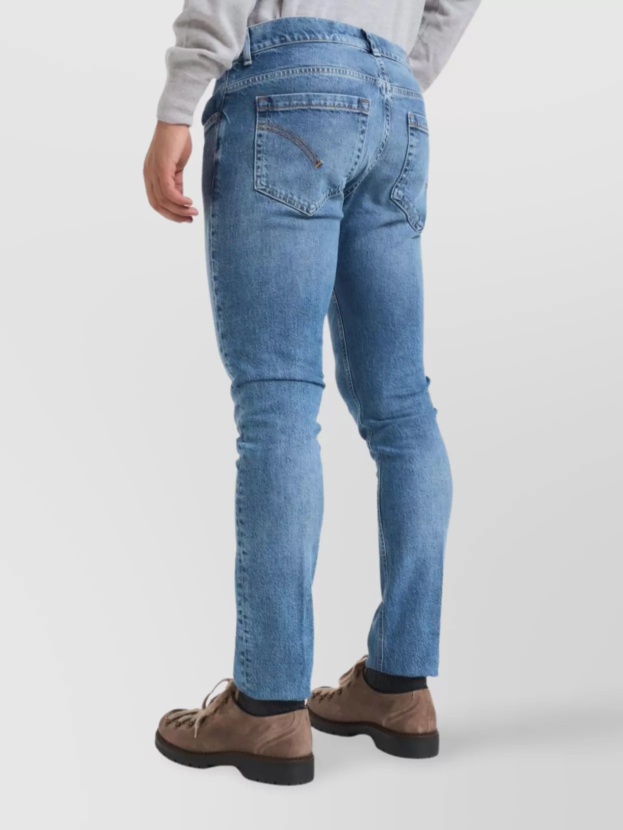 Dondup Straight Leg Jeans Featuring Five Pocket Design In Blue