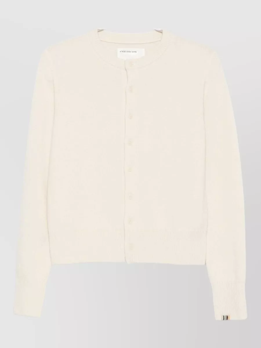 Extreme Cashmere cashmere fine-knit round-neck long-sleeve cardigan