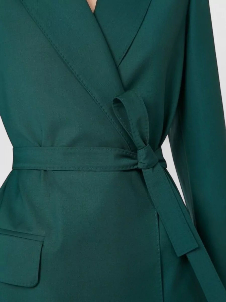 Max Mara Virgin Wool Belted Blazer