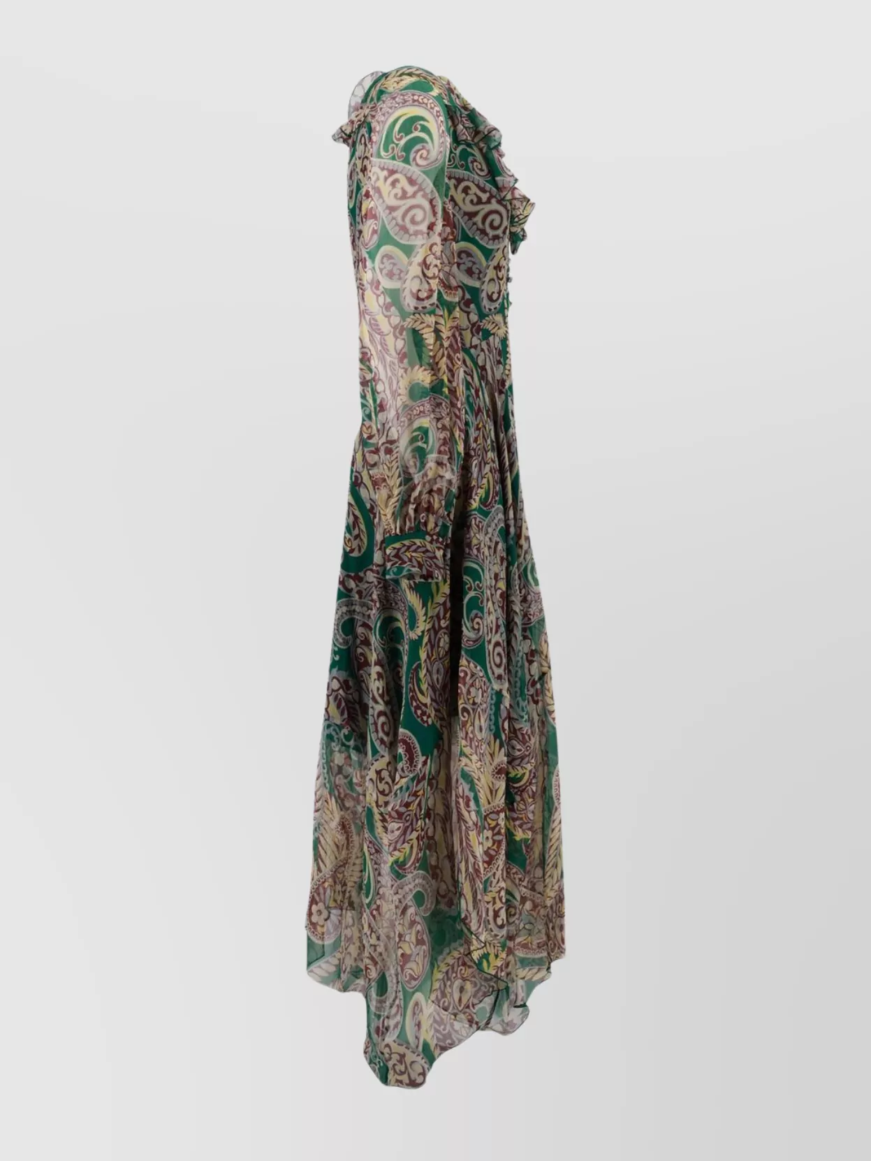 Etro Flowing Silk Dress Paisley Design