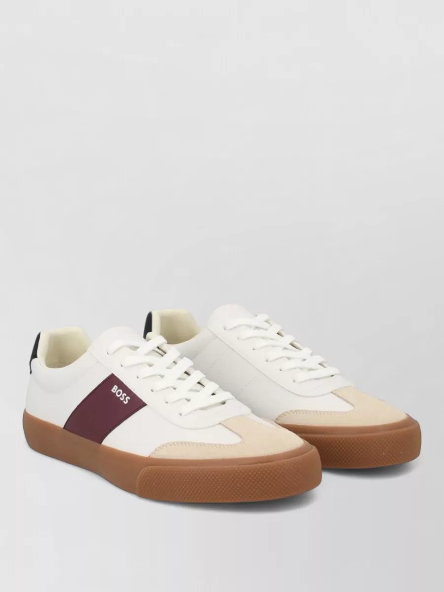 Boss Leather Low-Top Sneakers