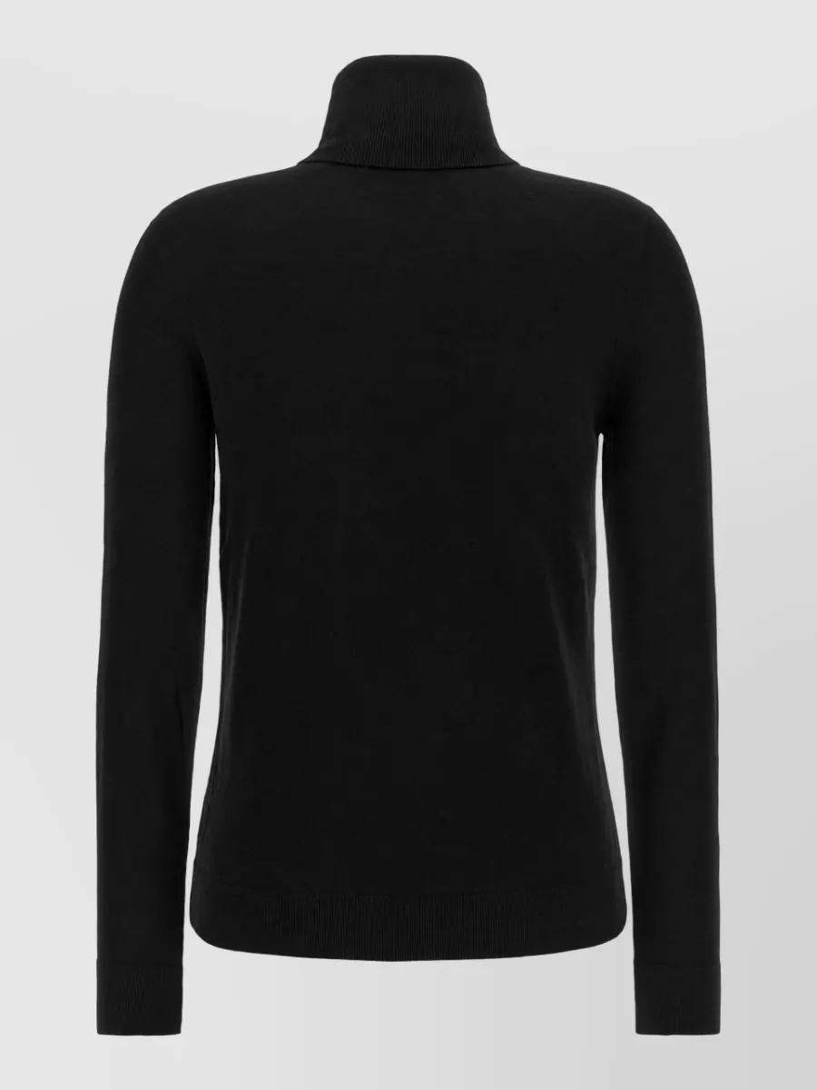 Lauren Ralph Lauren Silk Mohair Ribbed Turtleneck Sweater