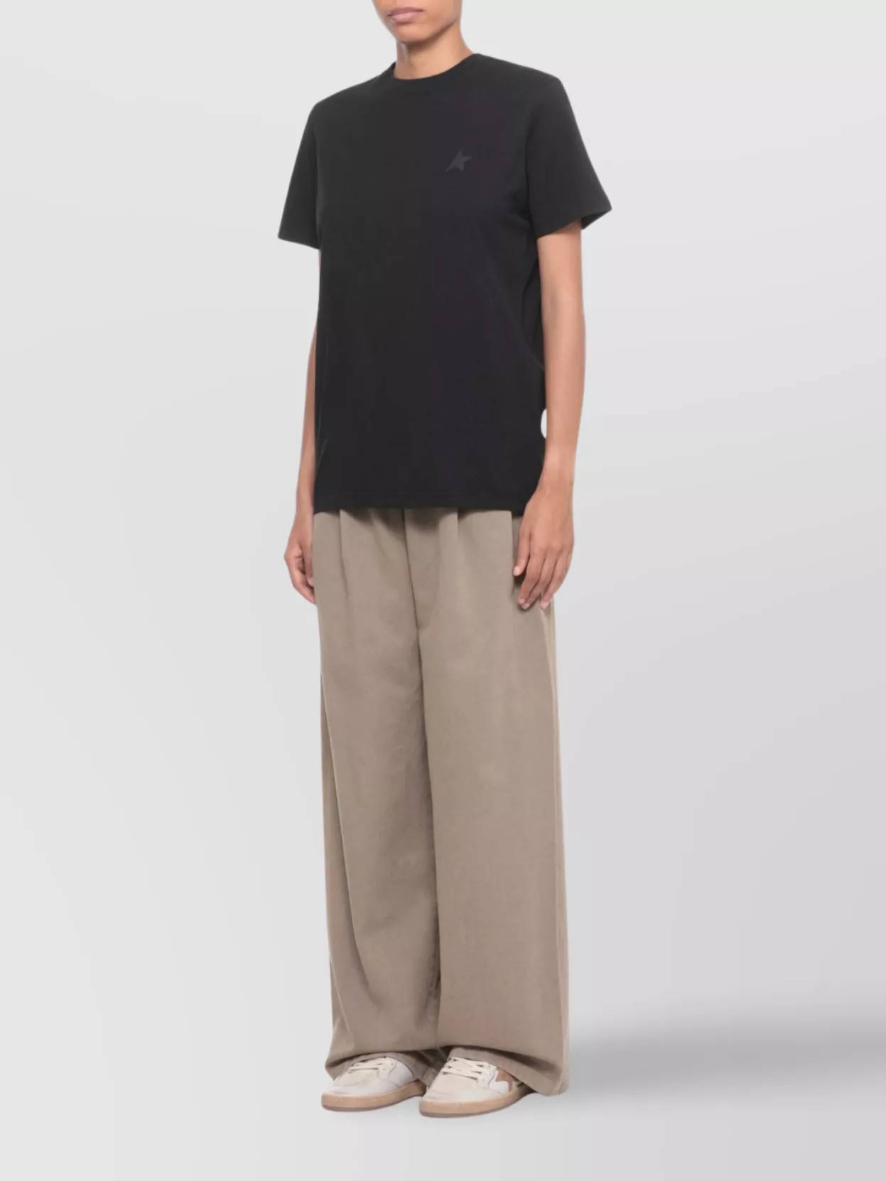 Golden Goose Star Detail Short Sleeve Cotton Top