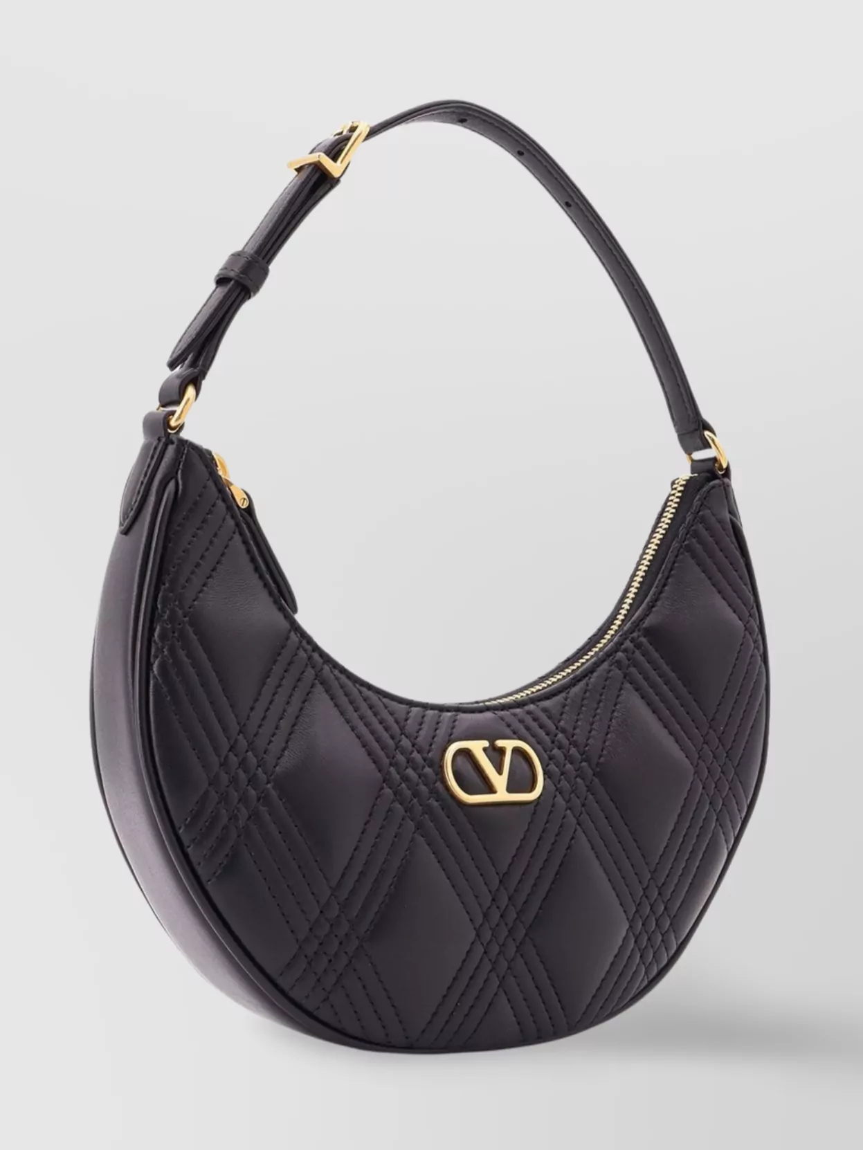 Valentino Garavani Quilted Lambskin Leather Shoulder Bag
