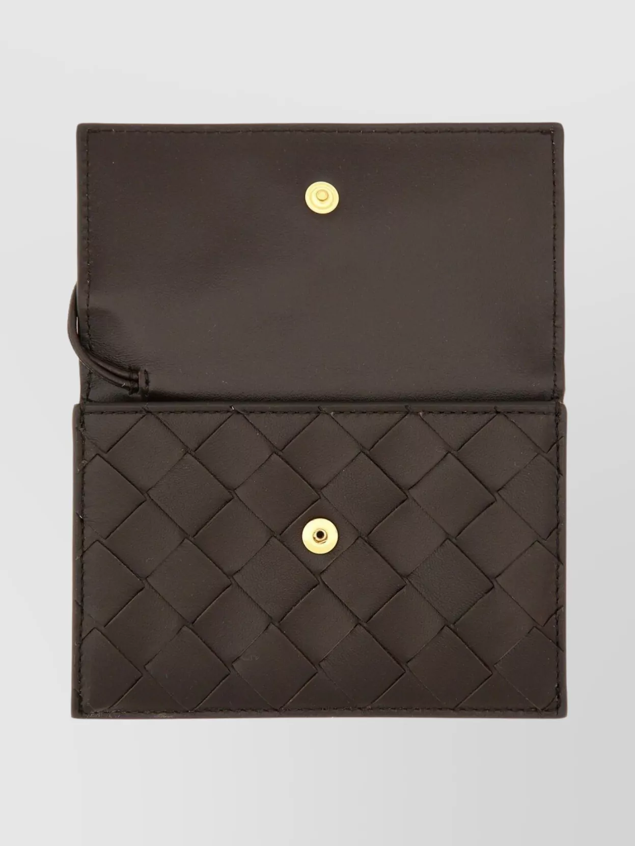 Bottega Veneta Woven Zip Pocket Card Holder