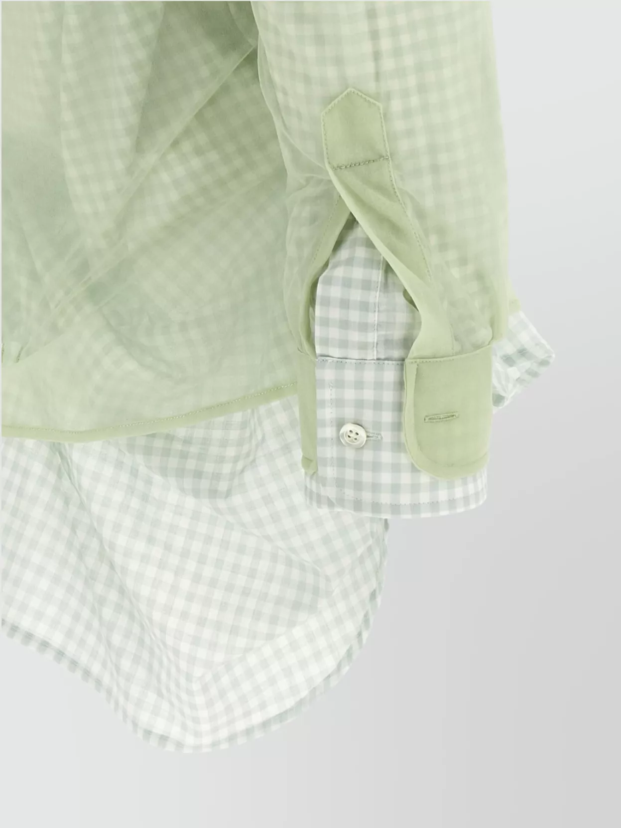 Maison Margiela Multi Layer Shirt Sweaters And Cardigans Green