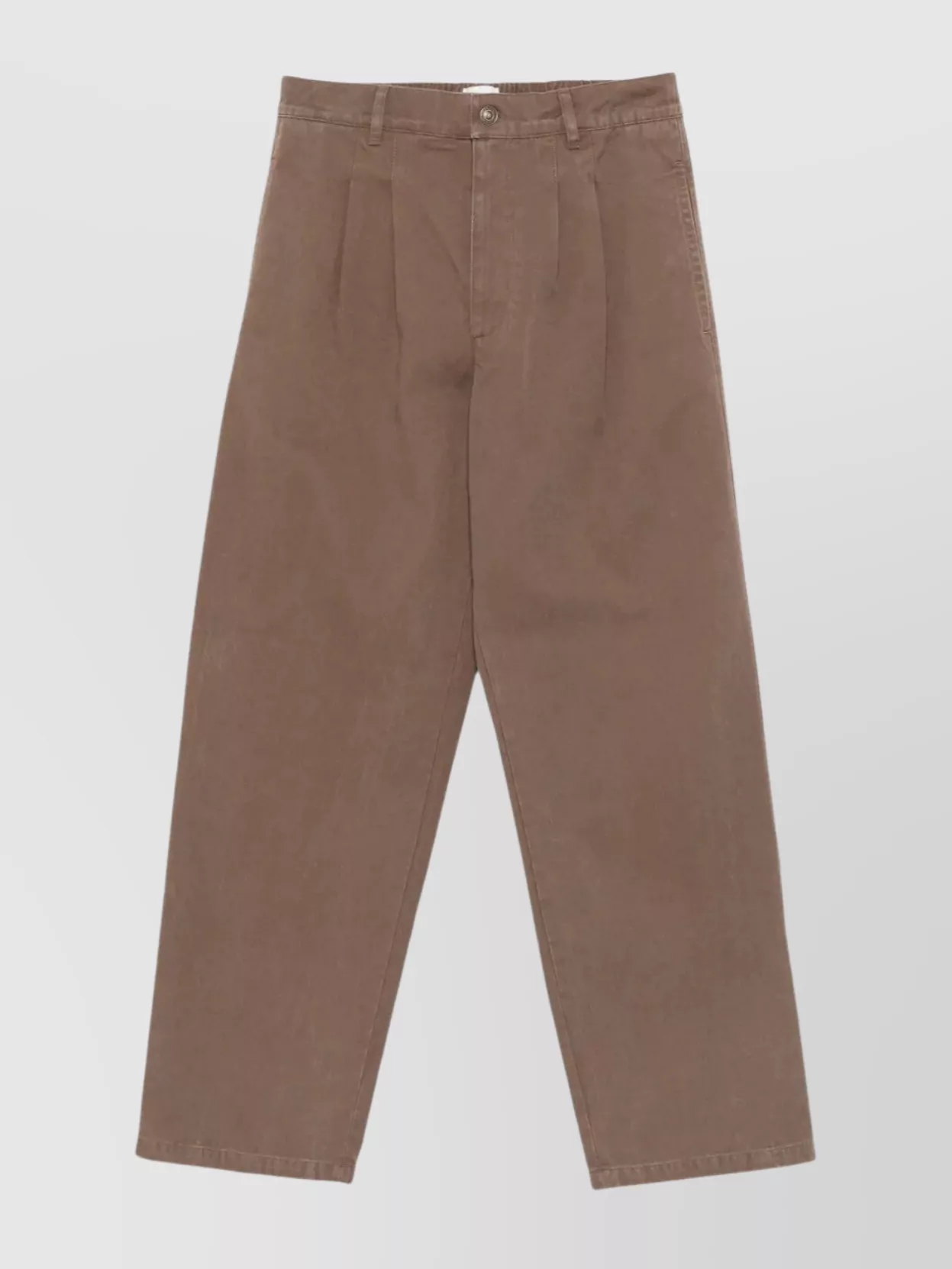 Isabel Marant Front Pleated Trousers And Pockets In Brown
