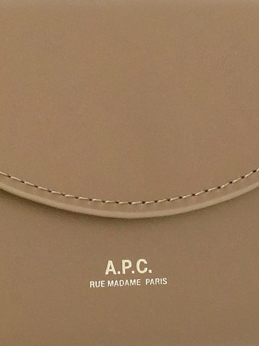 A.p.c. Womens Leather Coin Wallet Rear Cardholder
