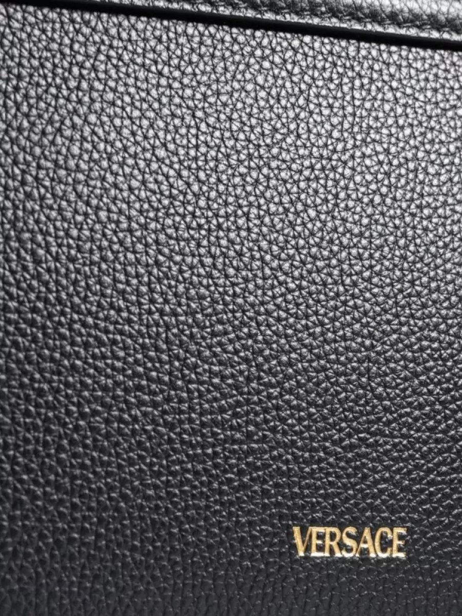 Versace La Medusa Leather Shoulder Bag