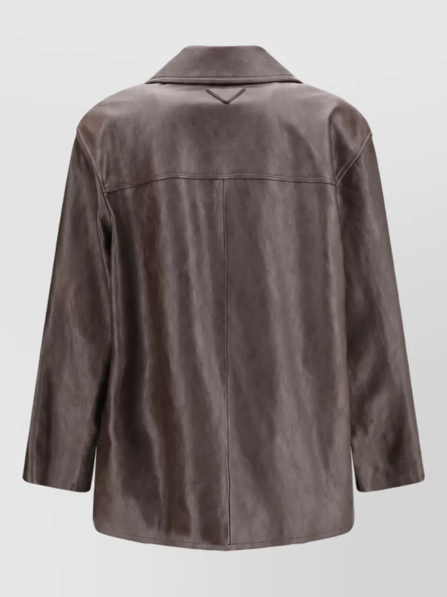 Saint Laurent Wool Single Breasted Coat