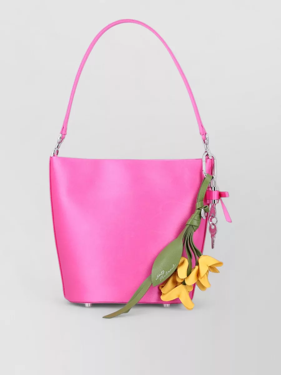 Self-Portrait the bow satin shoulder bag