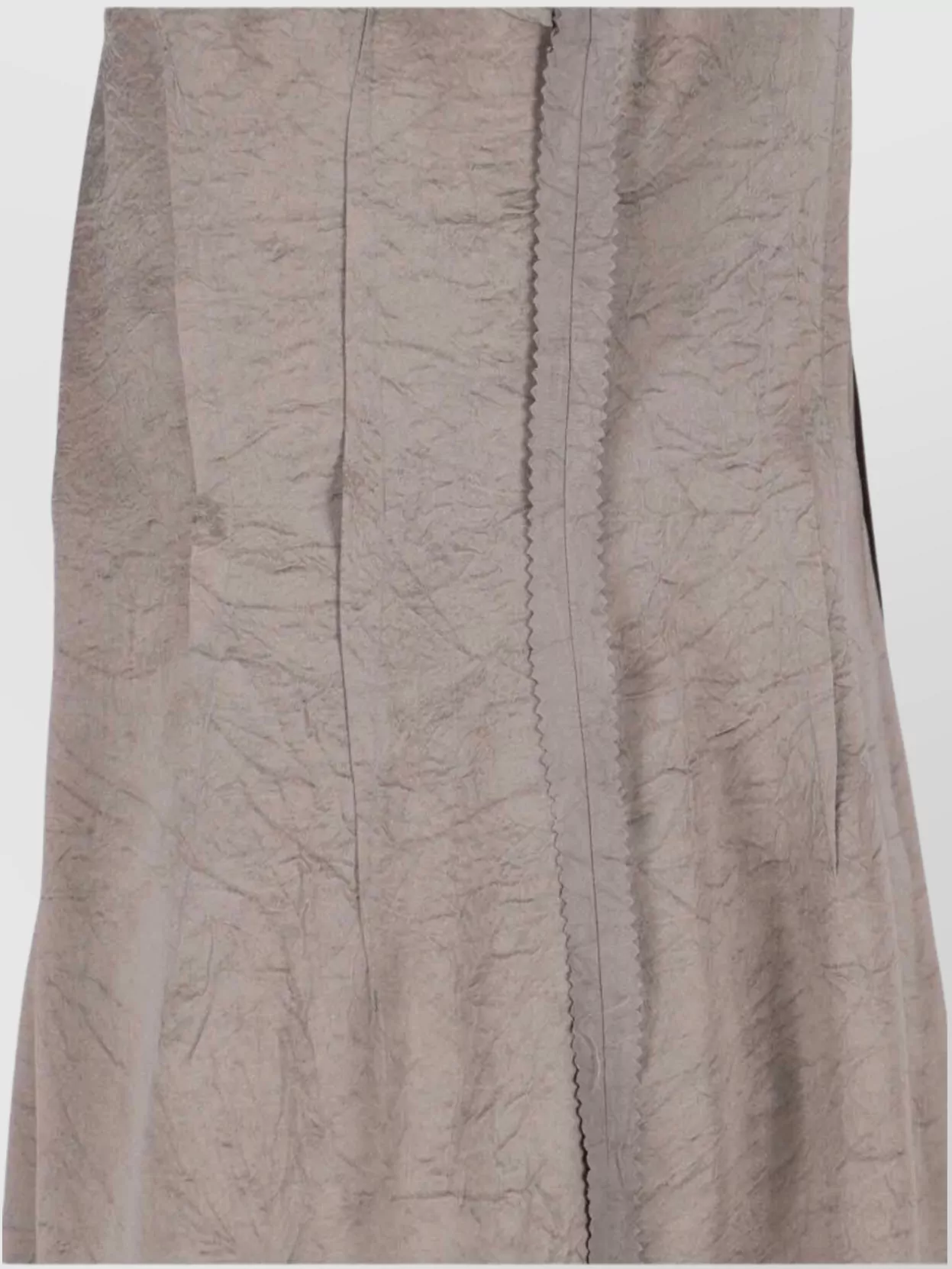 Maison Margiela Sleeveless Asymmetric Hem Textured Dress In Brown