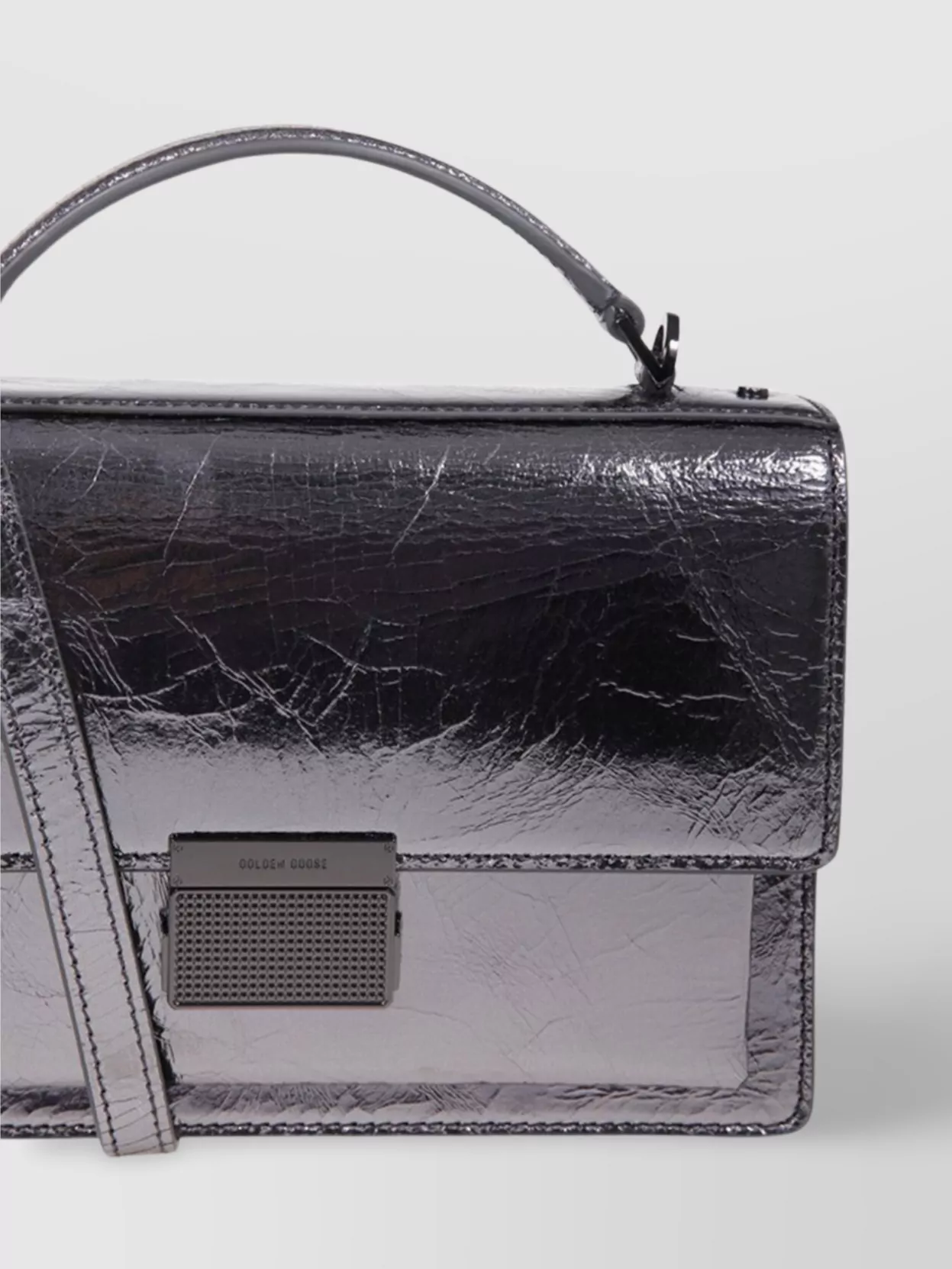 Golden Goose Rectangular Shape Patent Leather Cross-body Bag