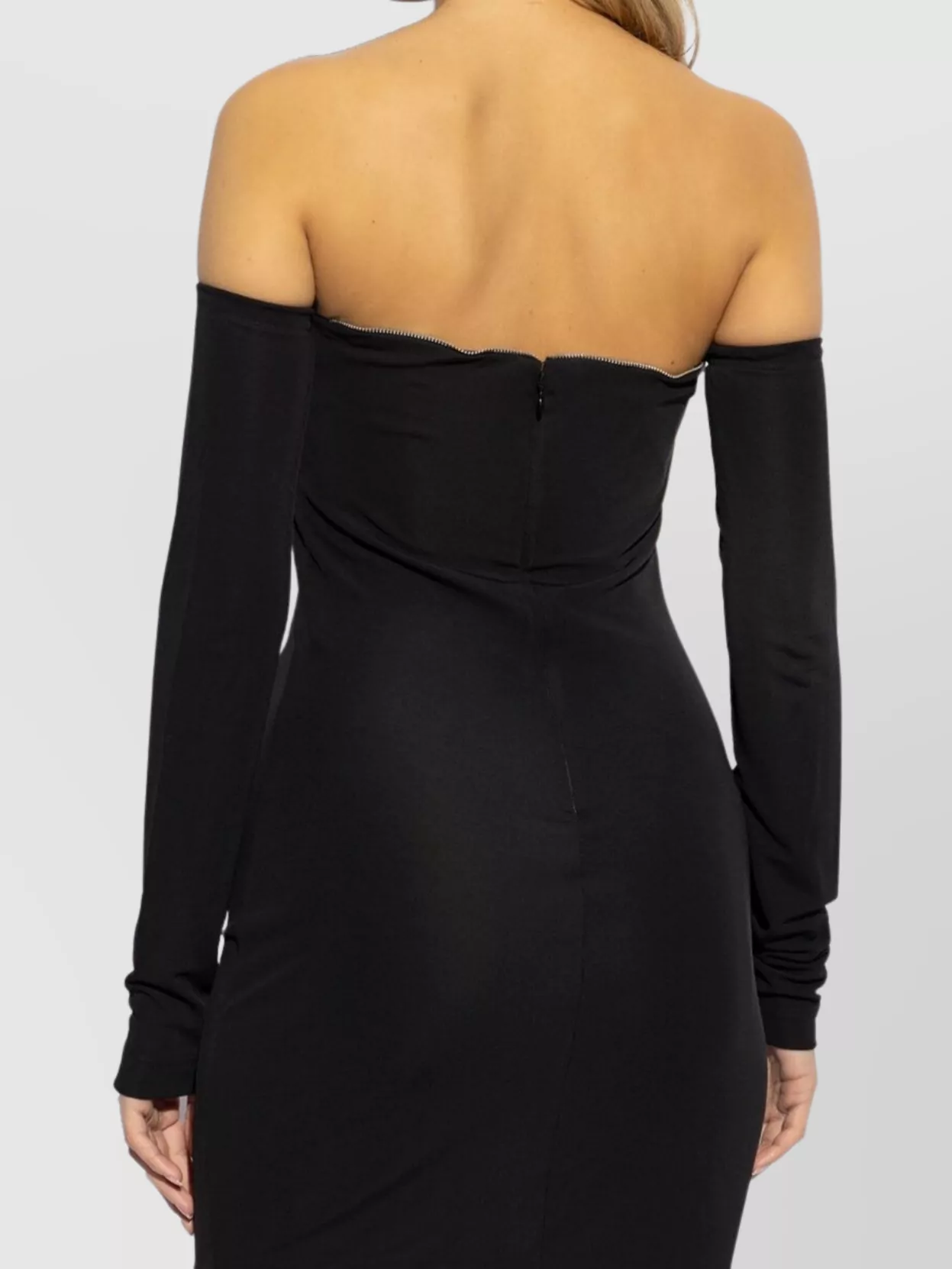 Dsquared2 Long Sleeves Shoulder-Baring Dress