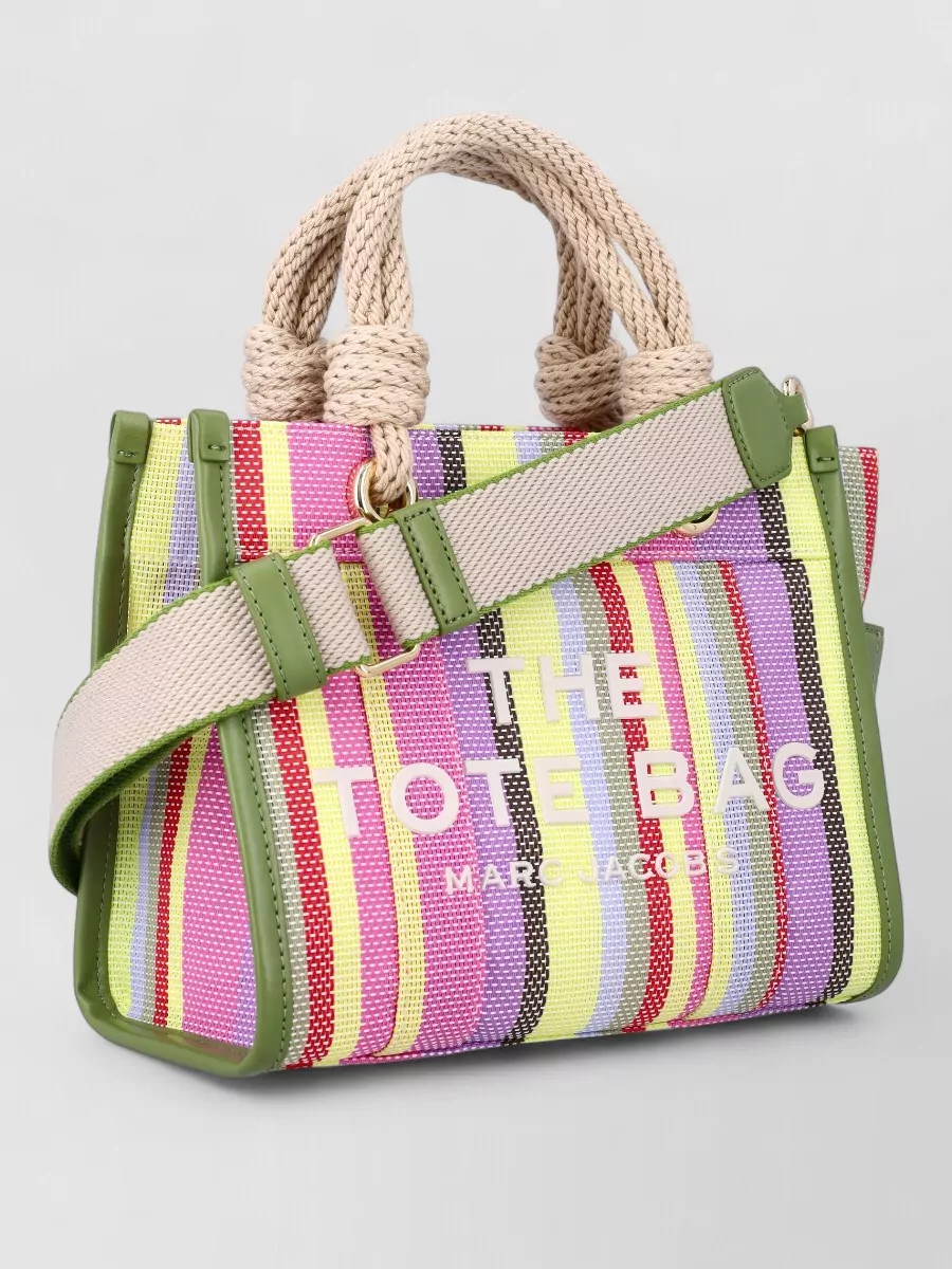Marc Jacobs The Tote Bag Small Striped Tote Bag