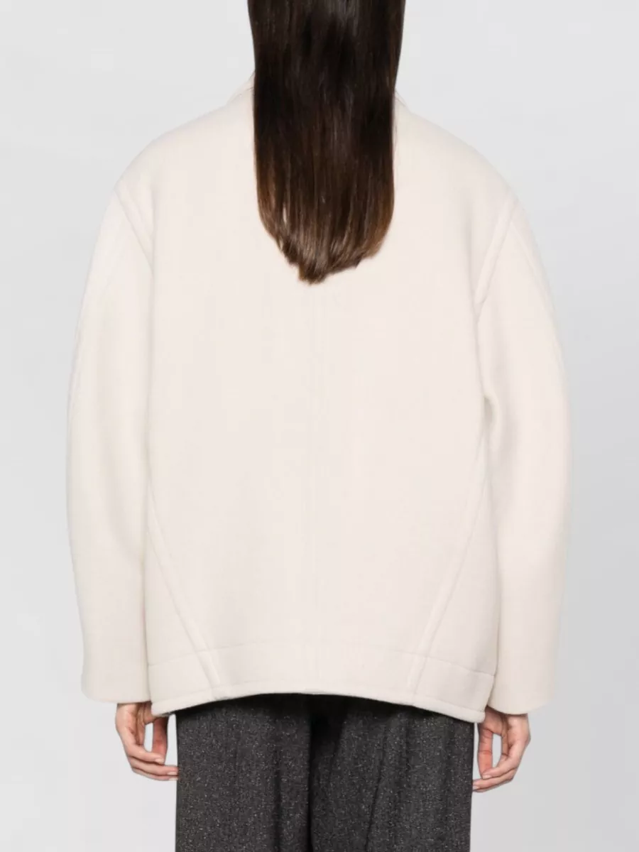 Semicouture Virgin Wool Oversized Double-Breasted Coat