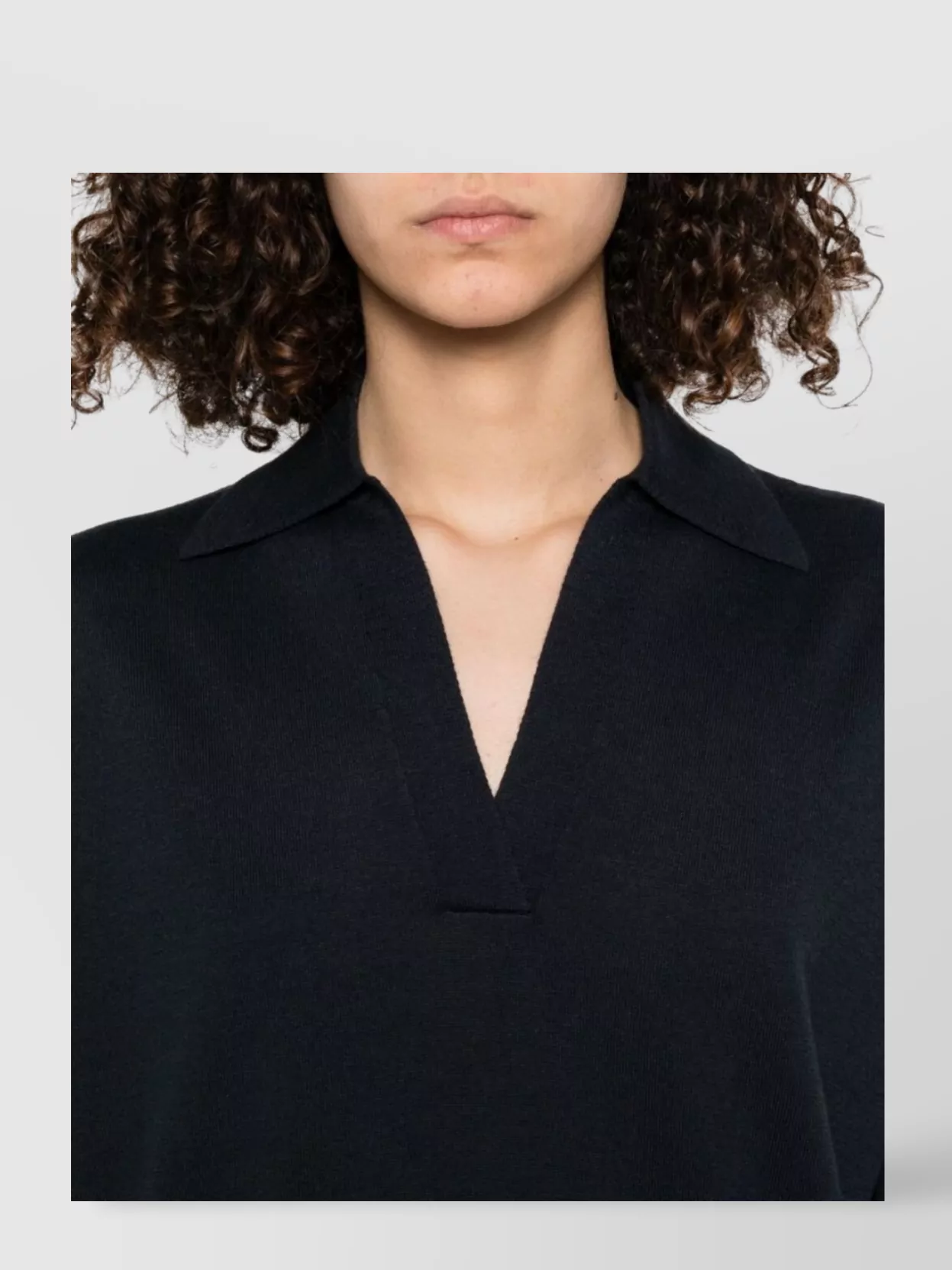 Fabiana Filippi Wool And Cotton Blend Polo Shirt