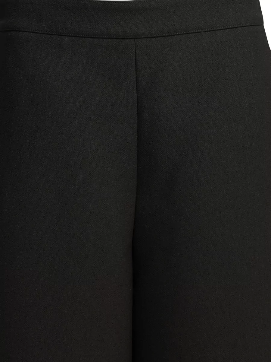 Chloé Virgin Wool Mid-Rise Cropped Wide-Leg Tailored Shorts
