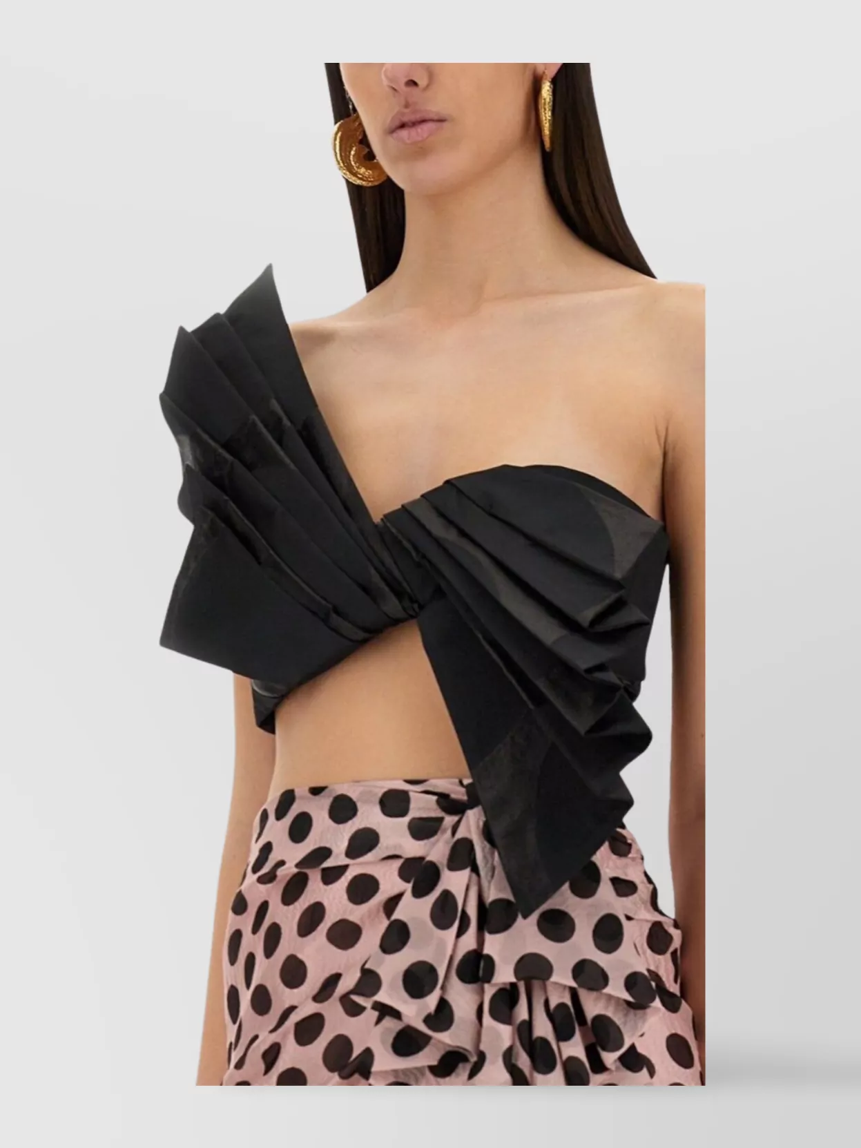 Nina Ricci Twisted Polka Dots Top