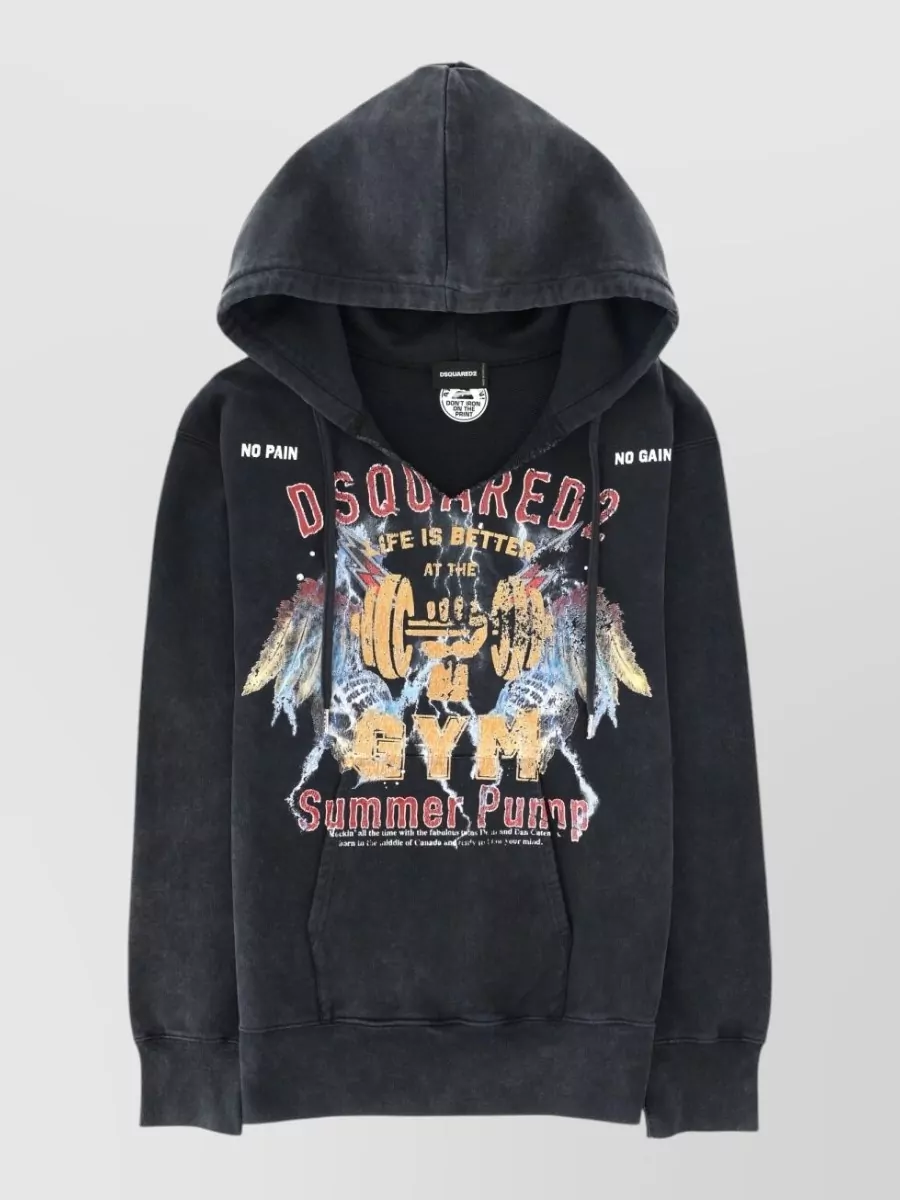 Dsquared2 printed hoodie