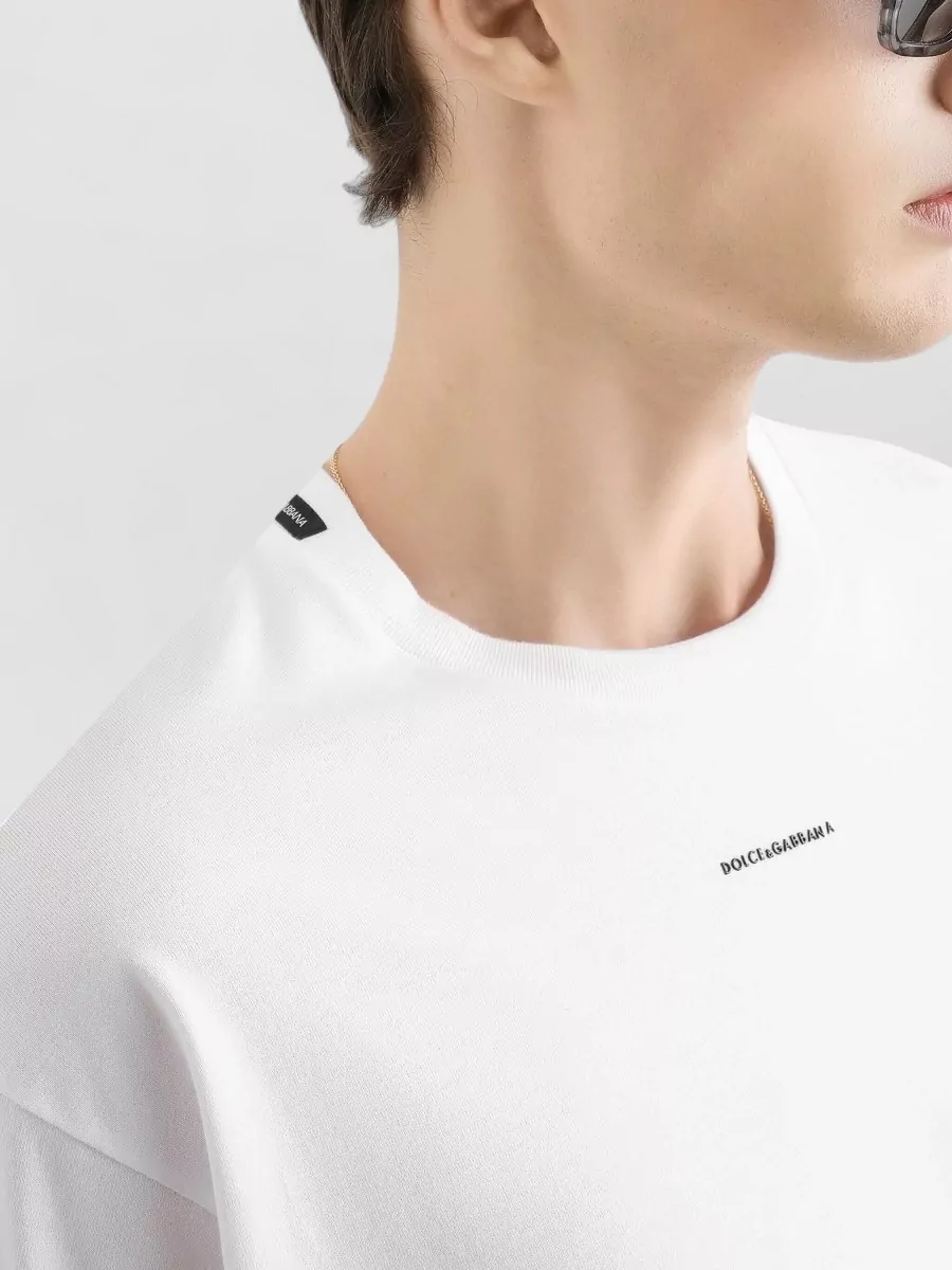 Dolce&Gabbana Short Sleeve Crew Neck Jersey Top