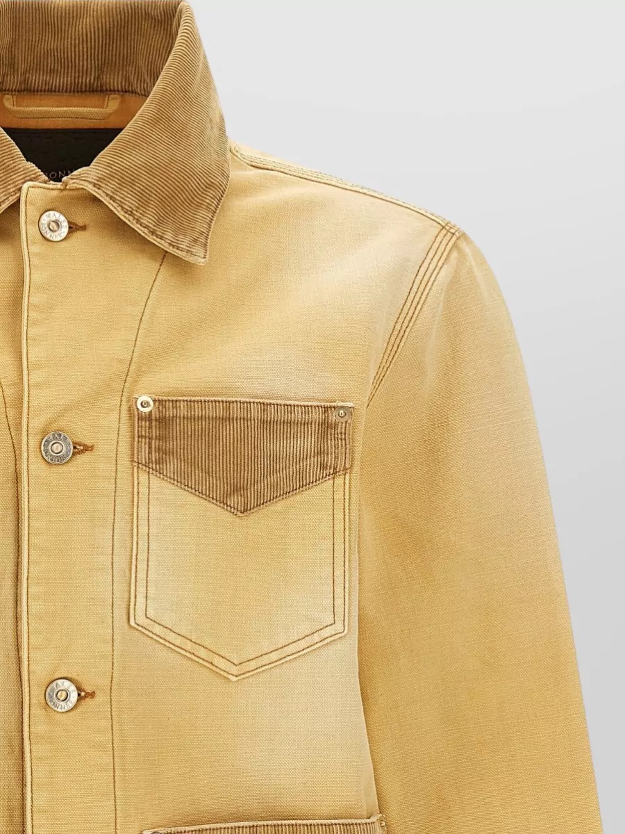 Wales Bonner Cotton Paneled Shirt Jacket