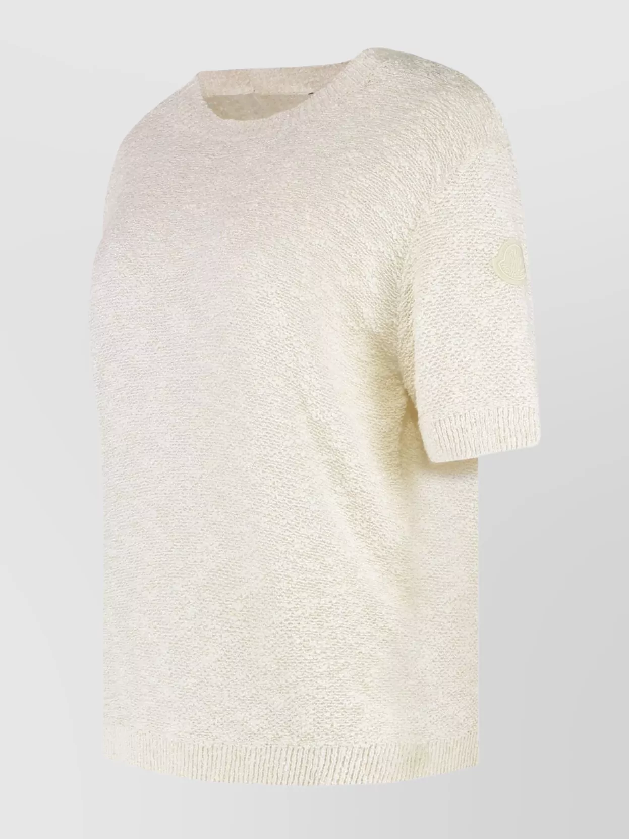 Moncler Short Sleeve Cotton Knit Sweater