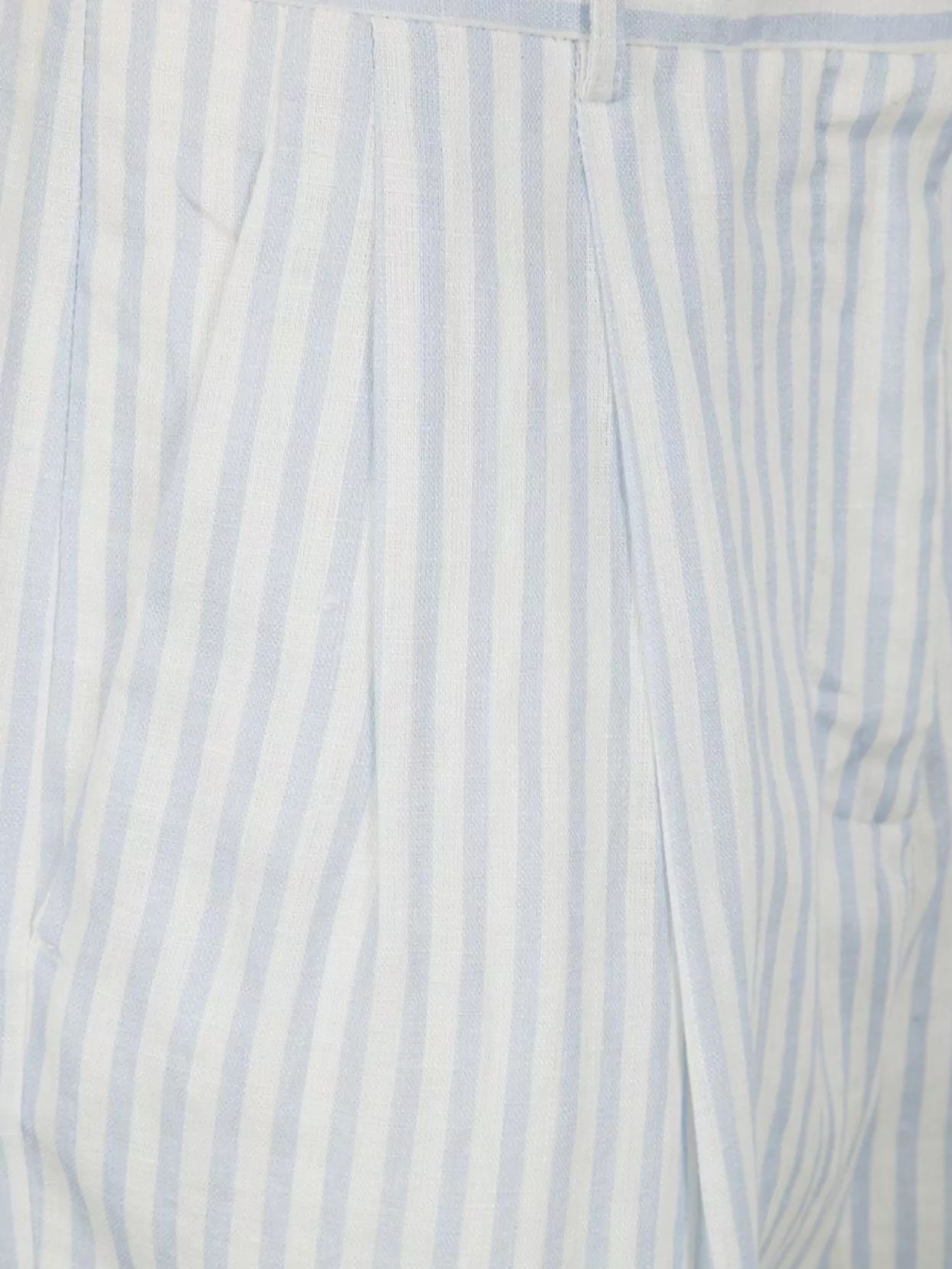 Semicouture Pleated Front Striped Bermuda Shorts