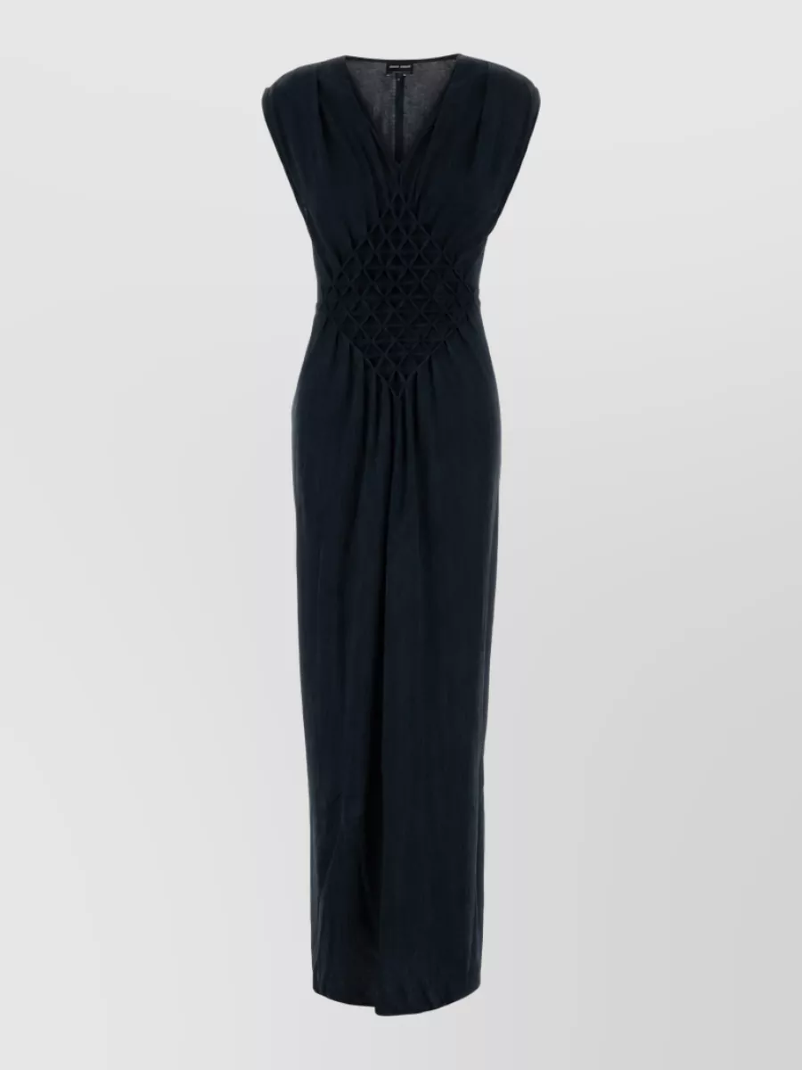 Giorgio Armani Fine-knit maxi dress