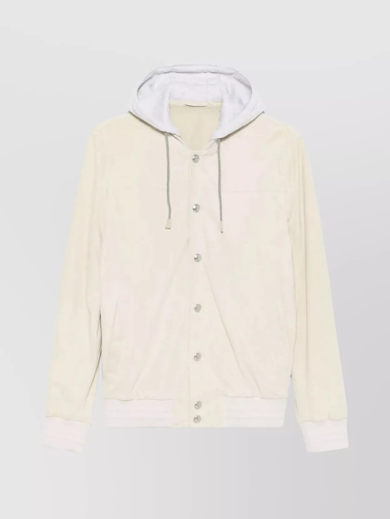 ELEVENTY AUTOMATIC BUTTON HOODED BOMBER JACKET