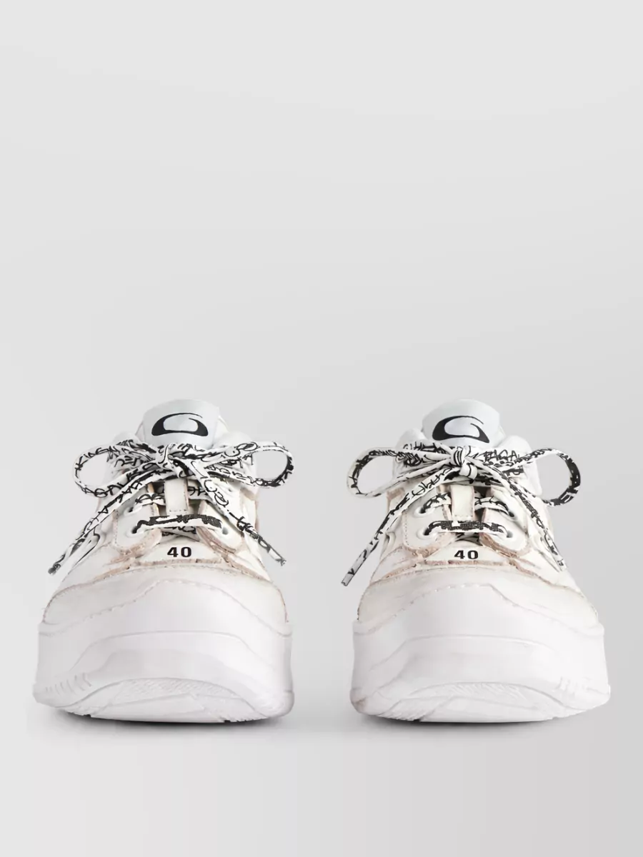 Balenciaga platform lace-up shoes